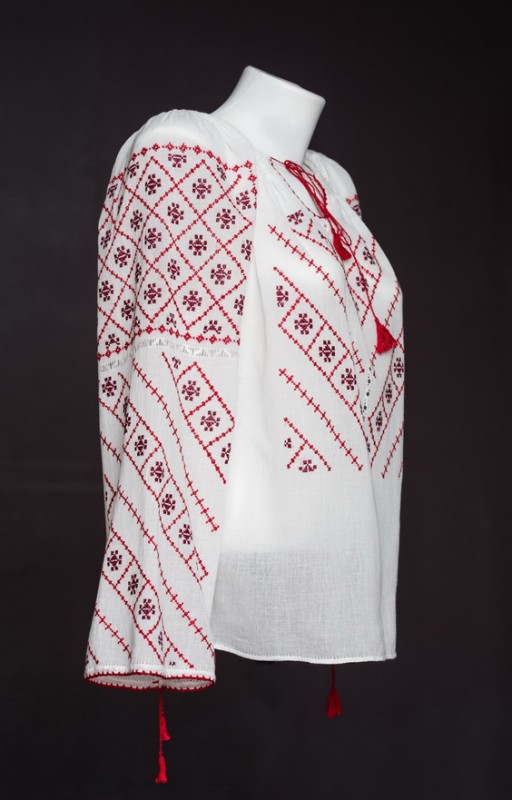 Elegant Handcrafted Romanian Blouse